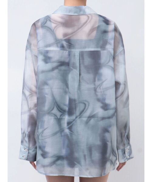 EMODA（エモダ）の「エアリールーズシャツ（シャツ/ブラウス・レディース・アイボリー/ブラック/グレー・FREE）」の6枚目の写真