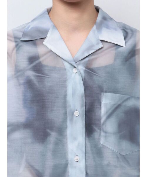 EMODA（エモダ）の「エアリールーズシャツ（シャツ/ブラウス・レディース・アイボリー/ブラック/グレー・FREE）」の7枚目の写真