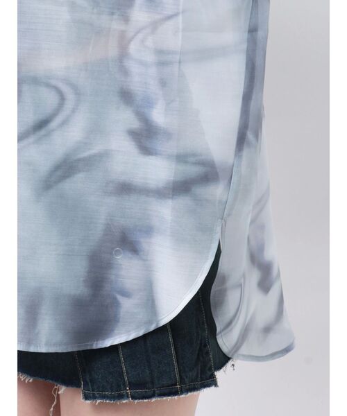 EMODA（エモダ）の「エアリールーズシャツ（シャツ/ブラウス・レディース・アイボリー/ブラック/グレー・FREE）」の9枚目の写真