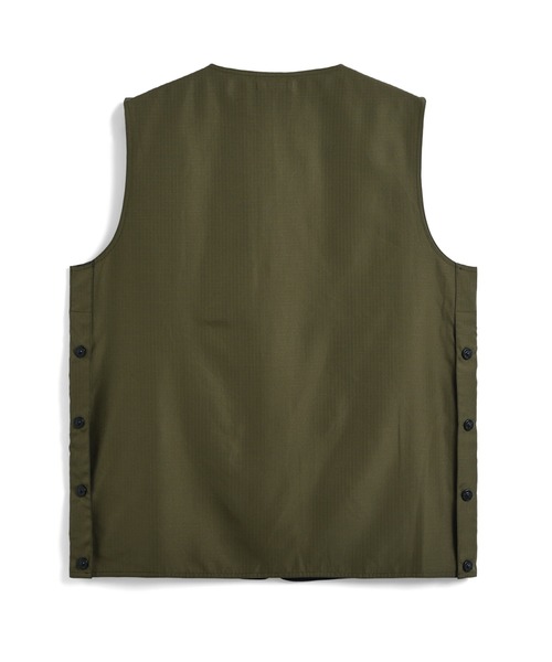 TAION（タイオン）の「【TAION(タイオン)】〈ユニセックス〉ノンダウン ミリタリー リバーシブル クルーネック ベスト（ベスト・メンズ・ダークグリーン系/ダークオリーブ/ダークネイビー/オフホワイト/ブラック・L/S/M/XS/XL）」の20枚目の写真