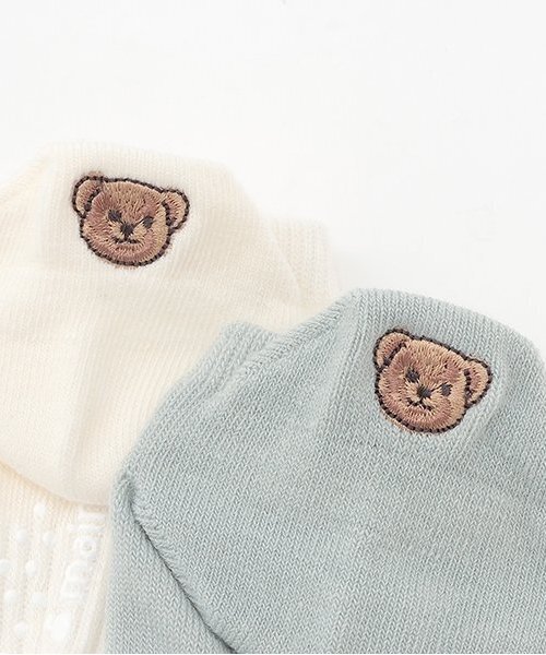 petit main（プティマイン）の「DAILYスニーカー丈ソックス2P（ソックス/靴下・キッズ・ブルー/レッド/オフホワイト/ライトグリーン・S(13-15cm)/11-13cm/L(18-20cm)/M(16-18cm)）」の11枚目の写真