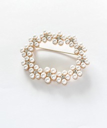 Cinderella（シンデレラ）の「コサージュ ブローチ 入学式 卒業式 フォーマル パール 結婚式 入園式 卒園式 マグネット 安全 きれいめ 上品 金 銀 ゴールド シルバー 謝恩会 披露宴 同窓会 二次会 発表会（ブローチ/コサージュ）」