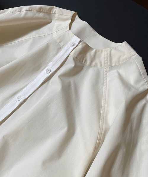 SUWDEE(スーディー)の「bicolor raglan sleeve shirt(シャツ/ブラウス・レディース・ネイビー/アイボリー・FREE)」の19枚目の写真