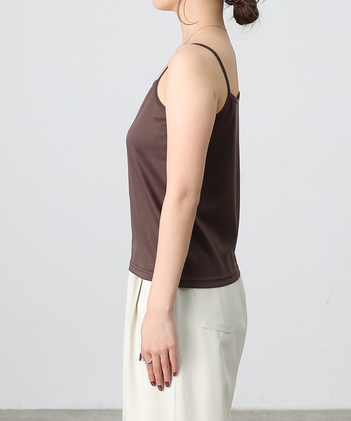COLONY 2139(コロニートゥーワンスリーナイン)の「長袖シアートップス&キャミセット(Tシャツ/カットソー・レディース・グレー/ミント/ブラック/ホワイト/ブラウン・FREE)」の13枚目の写真