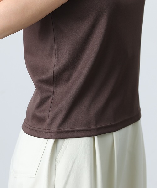 COLONY 2139(コロニートゥーワンスリーナイン)の「長袖シアートップス&キャミセット(Tシャツ/カットソー・レディース・グレー/ミント/ブラック/ホワイト/ブラウン・FREE)」の17枚目の写真