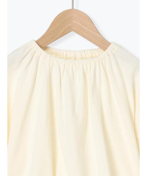 Samansa Mos2 Lagom（サマンサモスモスラーゴム）の「5分袖レースカットソー（Tシャツ/カットソー・キッズ・モカ/キナリ・130/95/120/110/100）」の4枚目の写真