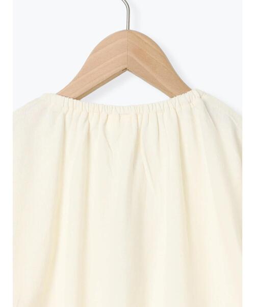 Samansa Mos2 Lagom（サマンサモスモスラーゴム）の「5分袖レースカットソー（Tシャツ/カットソー・キッズ・モカ/キナリ・130/95/120/110/100）」の7枚目の写真