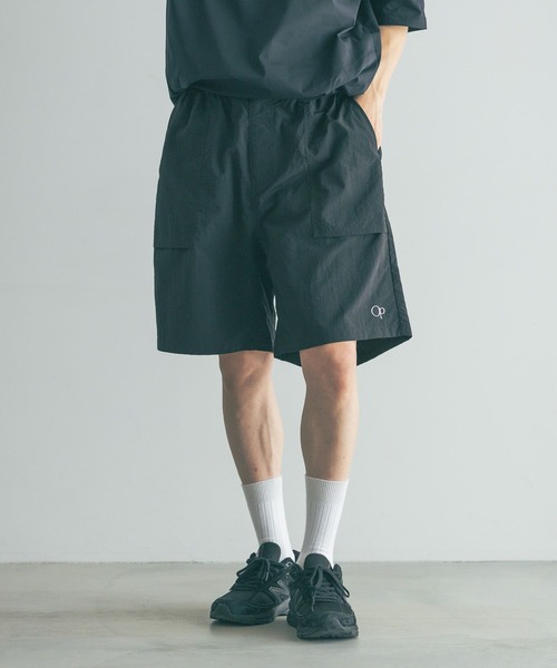 LOWRYS FARM(ローリーズファーム)の「OPナイロンショーツ 324597(その他パンツ・メンズ・カーキ/ブラック・MEDIUM/LARGE)」の1枚目の写真
