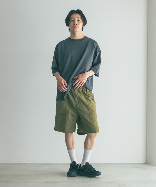 LOWRYS FARM(ローリーズファーム)の「OPナイロンショーツ 324597(その他パンツ・メンズ・カーキ/ブラック・MEDIUM/LARGE)」の20枚目の写真