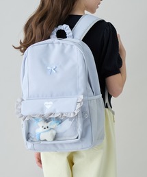 Amourire girl（アムリールガール）の「【Amourire girl】クリアポケット付きデイバッグ19L/リュック/バックパック（バックパック/リュック）」