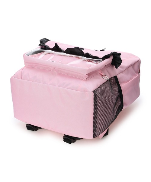Amourire girl（アムリールガール）の「【Amourire girl】クリアポケット付きデイバッグ19L/リュック/バックパック（バックパック/リュック・キッズ・ブラック/ピンク・FREE）」の12枚目の写真