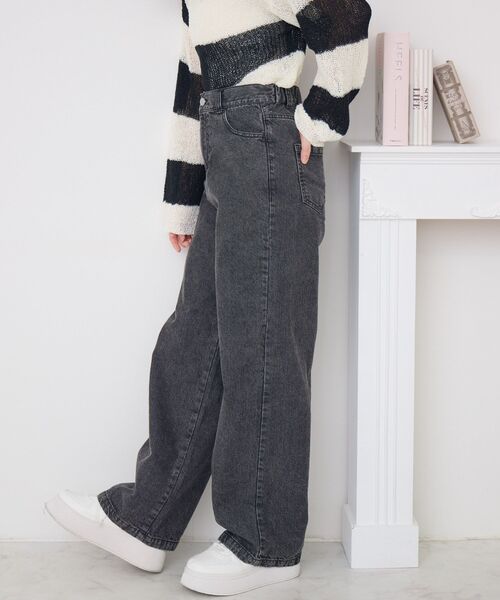セール】ステッチ刺繍デニムPT（デニムパンツ）｜ems excite