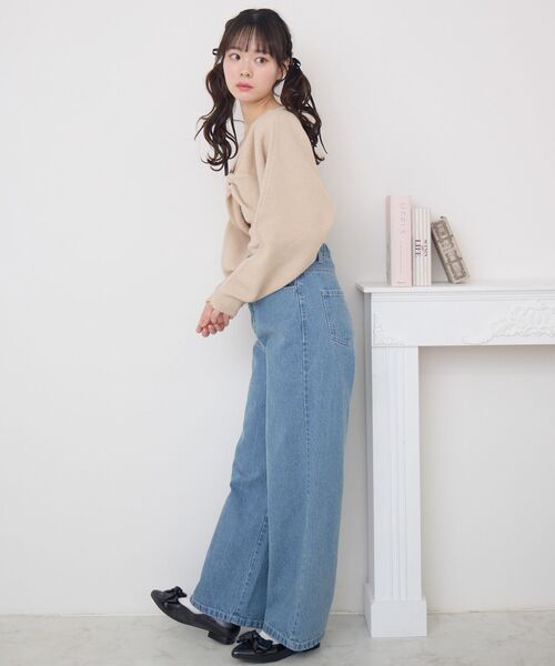 新品タグ付　クロス&クロス　トレンド人気カーブVINTAGECHICデニム　M 楽天市場】≪再販！≫【送料無料】カーブデニム ☆ デニム