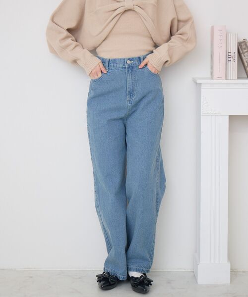 セール】ステッチ刺繍デニムPT（デニムパンツ）｜ems excite