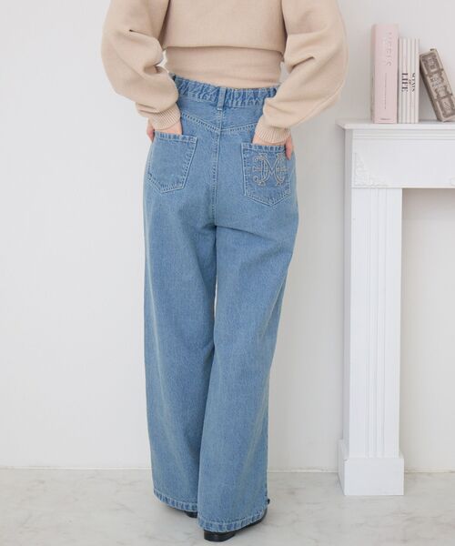 セール】ステッチ刺繍デニムPT（デニムパンツ）｜ems excite