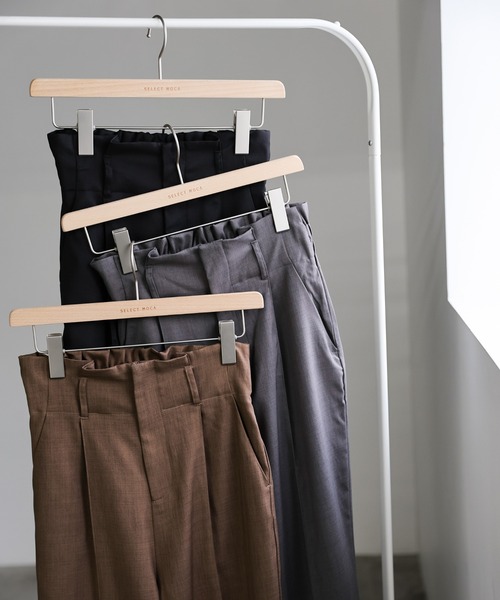 select MOCA(セレクトモカ)の「ハイウエストタックスラックス(スラックス・レディース・ブラウン/ブラック/グレー・MEDIUM/LARGE)」の20枚目の写真