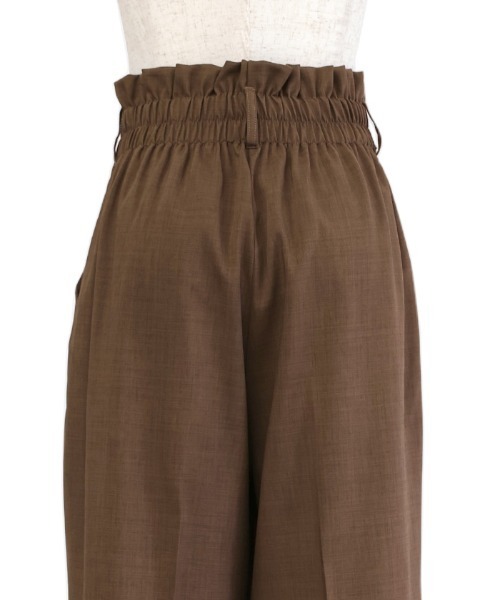 select MOCA(セレクトモカ)の「ハイウエストタックスラックス(スラックス・レディース・ブラウン/ブラック/グレー・MEDIUM/LARGE)」の7枚目の写真