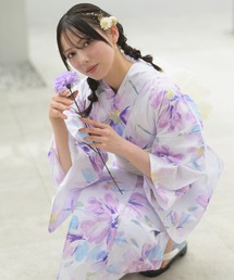 CELEN | 【下駄付き兵児帯ゆかた5点セット】浴衣・兵児帯・腰紐2本・下駄《夏恋浴衣》(浴衣)