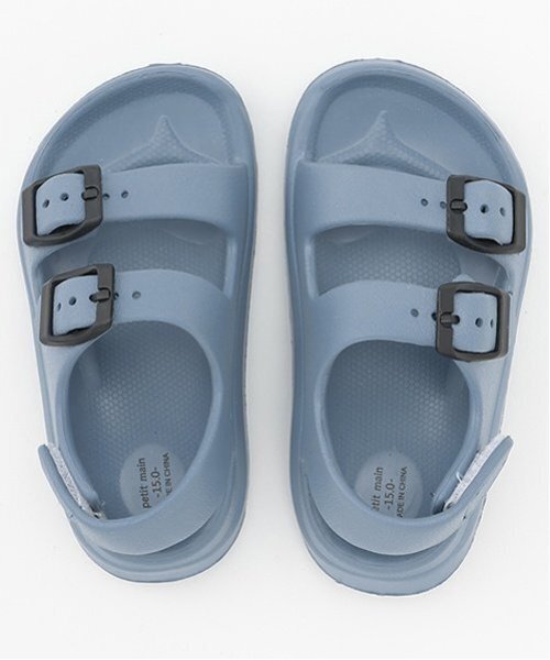 petit main(プティマイン)の「【WEB限定カラーあり】【GOODPRICE】EVAサンダル(サンダル・キッズ・ブラック/ブルーグリーン/アイボリー/サックスブルー/シルバー/レモンイエロー/ベージュ系その他/ピンク・18cm/19cm/17cm/16cm/15cm)」の11枚目の写真