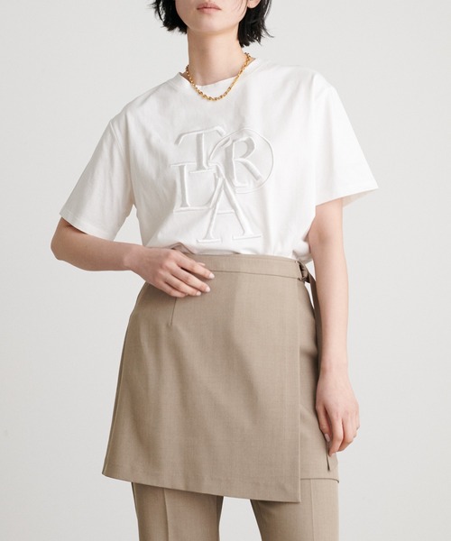 LARUTA（ラルータ）の「【LARUTA】厚盛りロゴ刺繍T（Tシャツ/カットソー・レディース・オフホワイト/ピンク/ブラック・MEDIUM/LARGE）」の18枚目の写真