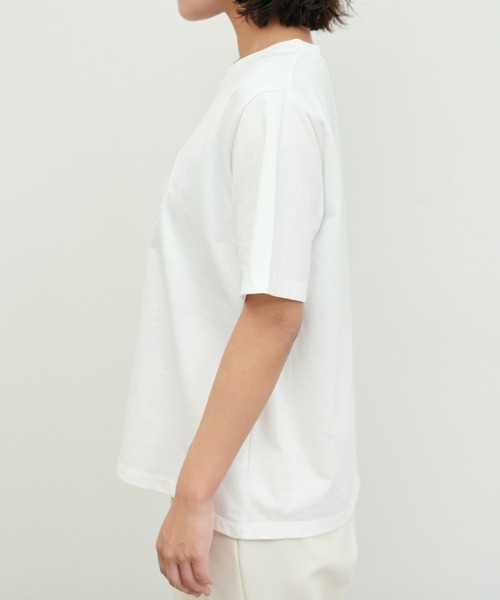 LARUTA（ラルータ）の「【LARUTA】厚盛りロゴ刺繍T（Tシャツ/カットソー・レディース・オフホワイト/ピンク/ブラック・MEDIUM/LARGE）」の22枚目の写真