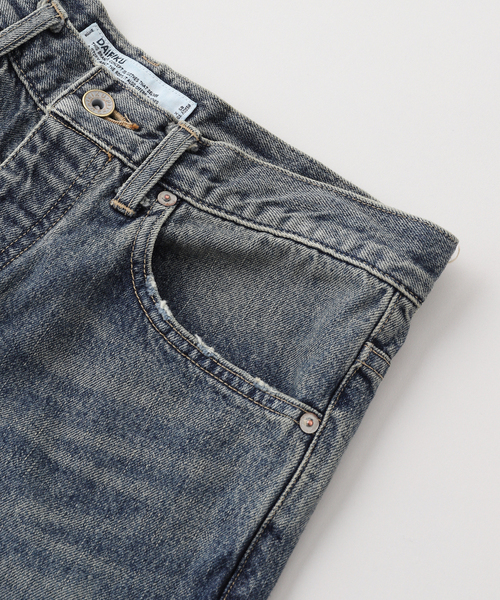 DAIRIKU(ダイリク)の「DAIRIKU / ダイリク Straight Vintage Denim Pants RG-DNM4(デニムパンツ・メンズ・ブルー/ブラック・31/27/29)」の5枚目の写真