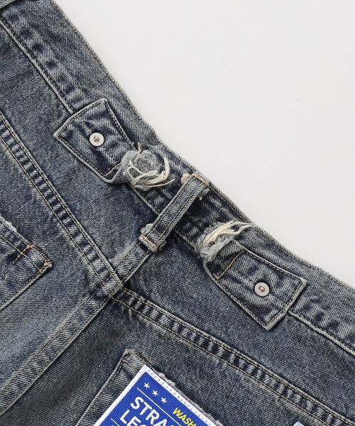 DAIRIKU(ダイリク)の「DAIRIKU / ダイリク Straight Vintage Denim Pants RG-DNM4(デニムパンツ・メンズ・ブルー/ブラック・31/27/29)」の6枚目の写真