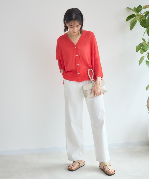 KATHARINE ROSS（キャサリンロス）の「【Pillini/ピリーニ】【COOL/速乾/軽量】涼感メッシュイージーデニムパンツ（デニムパンツ・レディース・ネイビー/ホワイト/ベージュ・MEDIUM/SMALL）」の5枚目の写真