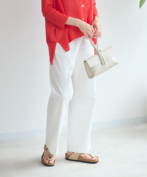 KATHARINE ROSS（キャサリンロス）の「【Pillini/ピリーニ】【COOL/速乾/軽量】涼感メッシュイージーデニムパンツ（デニムパンツ・レディース・ネイビー/ホワイト/ベージュ・MEDIUM/SMALL）」の9枚目の写真