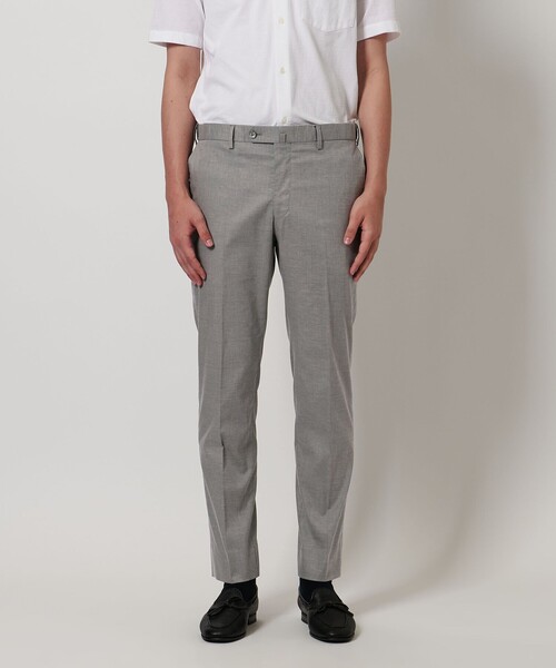 UNITED ARROWS(ユナイテッドアローズ)の「クールモーション シャークスキン スラックス COMFORT EASY-MODEL -吸水速乾・接触冷感・ストレッチ(ヨコのみ)-(スラックス・メンズ・グレー系/ブラック・44/46/48/50/54/52)」の9枚目の写真