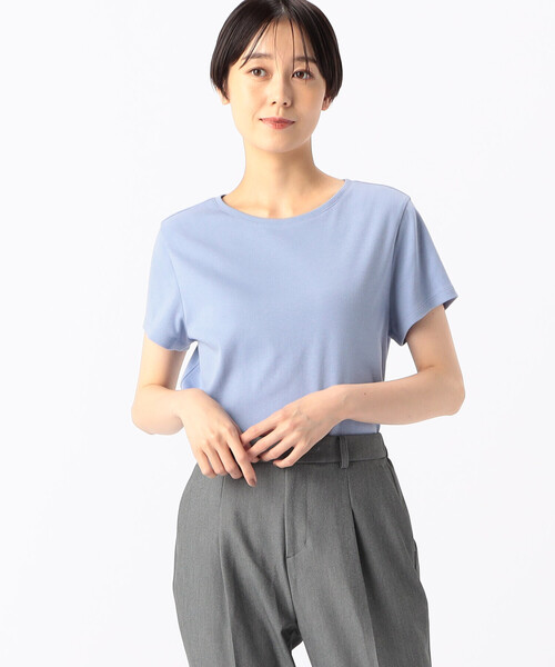 COMME CA（コムサ）の「クレンゼフライス Tシャツ（Tシャツ/カットソー・レディース・ブラック/ホワイト/ピンク/ブルー・11号/9号）」の4枚目の写真