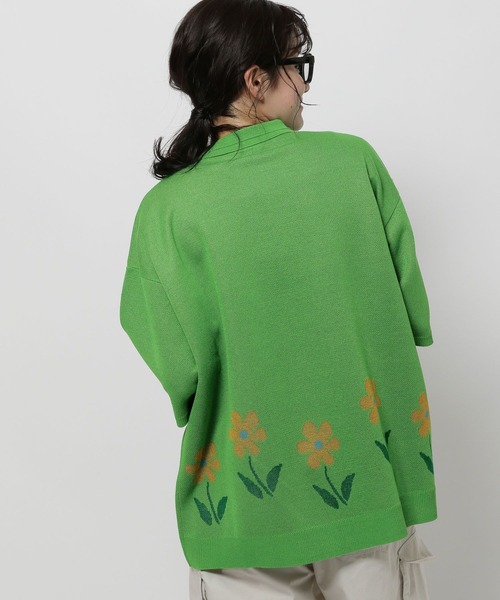 WIGGLE WIGGLE（ウィグルウィグル）の「【wiggle wiggle(ウィグルウィグル)】コラボ モチーフZIPシャツ（シャツ/ブラウス・レディース・アイボリー/グリーン/ネイビー・FREE）」の9枚目の写真