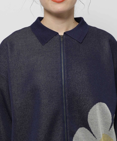 WIGGLE WIGGLE（ウィグルウィグル）の「【wiggle wiggle(ウィグルウィグル)】コラボ モチーフZIPシャツ（シャツ/ブラウス・レディース・アイボリー/グリーン/ネイビー・FREE）」の16枚目の写真