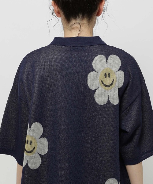 WIGGLE WIGGLE（ウィグルウィグル）の「【wiggle wiggle(ウィグルウィグル)】コラボ モチーフZIPシャツ（シャツ/ブラウス・レディース・アイボリー/グリーン/ネイビー・FREE）」の17枚目の写真