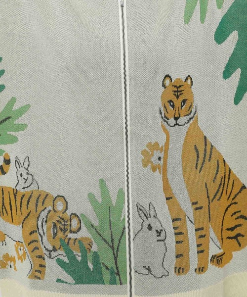 WIGGLE WIGGLE（ウィグルウィグル）の「【wiggle wiggle(ウィグルウィグル)】コラボ モチーフZIPシャツ（シャツ/ブラウス・レディース・アイボリー/グリーン/ネイビー・FREE）」の21枚目の写真