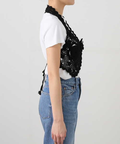 IENA（イエナ）の「venit/ヴェニット クロシェビスチェ VEK-7502-A（ニット/セーター・レディース・ホワイト/ブラック・FREE）」の15枚目の写真