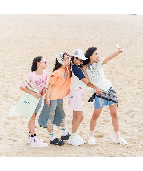 algy（アルジー）の「カラーショーパン（その他パンツ・キッズ・オフホワイト/ピンク/ミント/ネイビー/オレンジ・XX-SMALL/X-SMALL/MEDIUM/SMALL）」の11枚目の写真