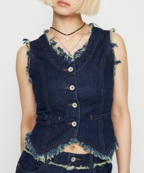 LAGUA GEM（ラグアジェム）の「VELA DENIM VEST-A デニムベスト