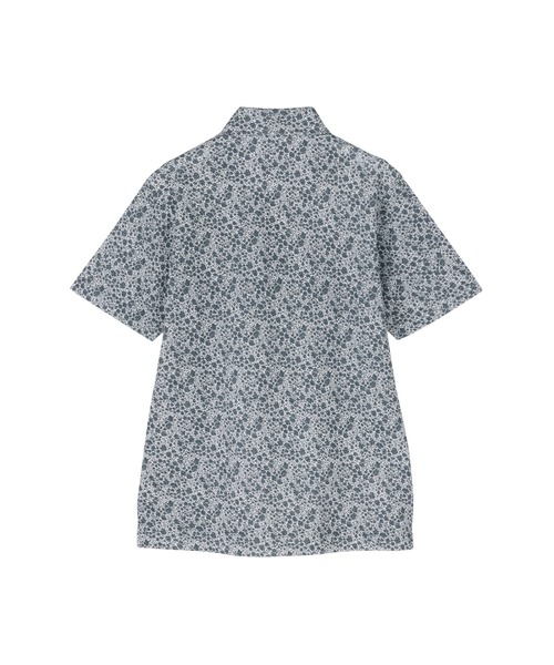 TOKYO SHIRTS（トウキョウシャツ）の「ビズポロ 小花柄プリント 半袖ポロシャツ（ポロシャツ・メンズ・ライトグレー/ネイビー/ダークネイビー・M/LL/L/XL）」の9枚目の写真