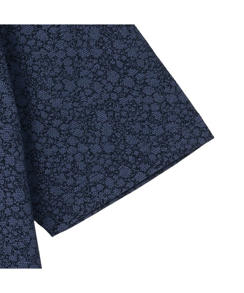 TOKYO SHIRTS（トウキョウシャツ）の「ビズポロ 小花柄プリント 半袖ポロシャツ（ポロシャツ・メンズ・ライトグレー/ネイビー/ダークネイビー・M/LL/L/XL）」の17枚目の写真
