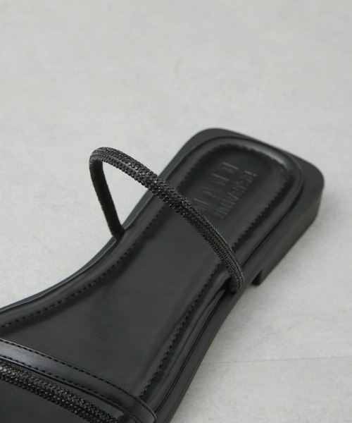 NANO universe（ナノユニバース）の「ラインストーン細ストラップサンダル（サンダル・レディース・ブラック/ゴールド/シルバー・38/37/36）」の14枚目の写真