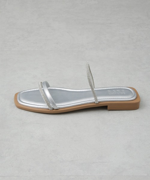 NANO universe（ナノユニバース）の「ラインストーン細ストラップサンダル（サンダル・レディース・ブラック/ゴールド/シルバー・38/37/36）」の7枚目の写真