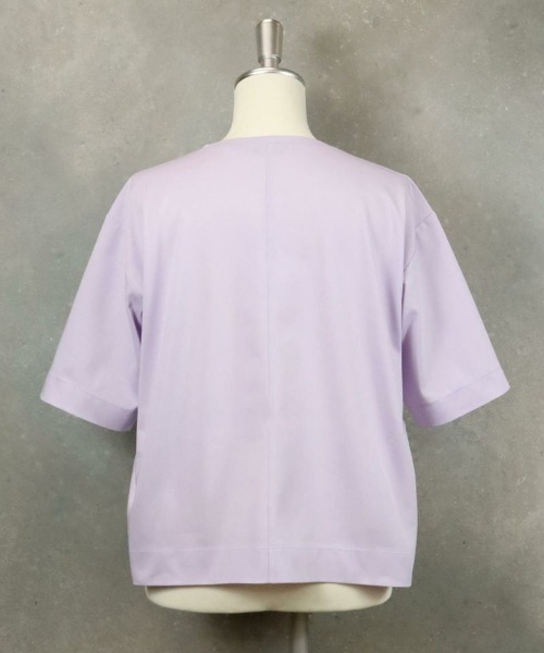 セール】コットン混五分袖プルオーバー（Tシャツ/カットソー