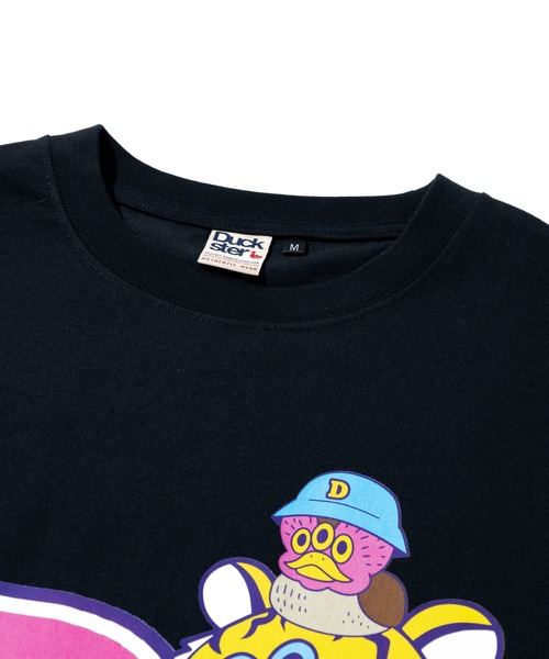 go slow caravan(ゴースローキャラバン)の「Duckster/ダックスター DS×ART JUNKIE コラボS/STEE《BUTIGER》(Tシャツ/カットソー・メンズ・ホワイト/ブラック/セージグリーン・LARGE/MEDIUM/X-LARGE)」の6枚目の写真