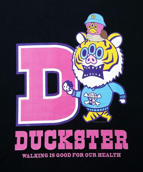 go slow caravan(ゴースローキャラバン)の「Duckster/ダックスター DS×ART JUNKIE コラボS/STEE《BUTIGER》(Tシャツ/カットソー・メンズ・ホワイト/ブラック/セージグリーン・LARGE/MEDIUM/X-LARGE)」の7枚目の写真