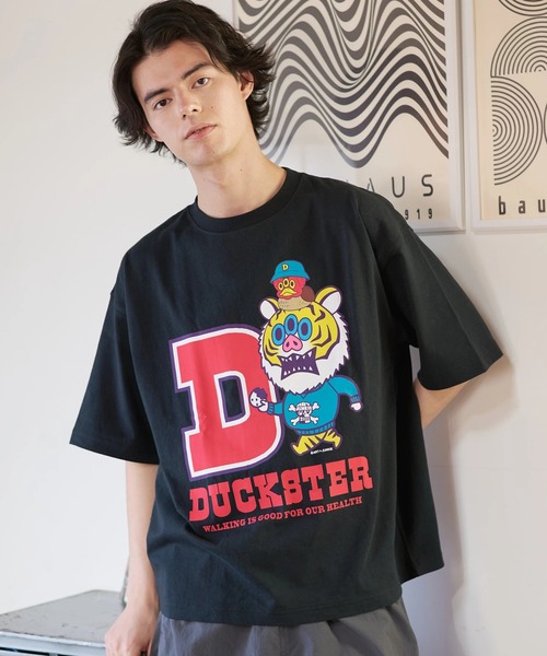 go slow caravan(ゴースローキャラバン)の「Duckster/ダックスター DS×ART JUNKIE コラボS/STEE《BUTIGER》(Tシャツ/カットソー・メンズ・ホワイト/ブラック/セージグリーン・LARGE/MEDIUM/X-LARGE)」の13枚目の写真