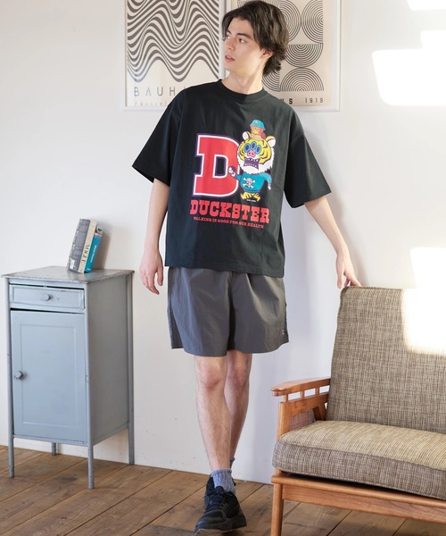 go slow caravan(ゴースローキャラバン)の「Duckster/ダックスター DS×ART JUNKIE コラボS/STEE《BUTIGER》(Tシャツ/カットソー・メンズ・ホワイト/ブラック/セージグリーン・LARGE/MEDIUM/X-LARGE)」の15枚目の写真