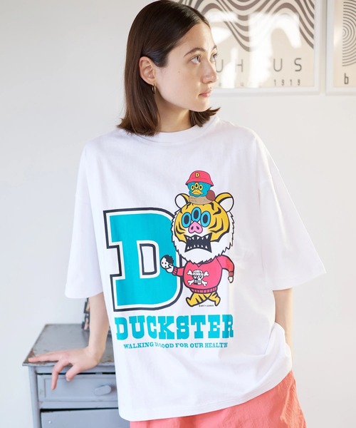 go slow caravan(ゴースローキャラバン)の「Duckster/ダックスター DS×ART JUNKIE コラボS/STEE《BUTIGER》(Tシャツ/カットソー・メンズ・ホワイト/ブラック/セージグリーン・LARGE/MEDIUM/X-LARGE)」の19枚目の写真