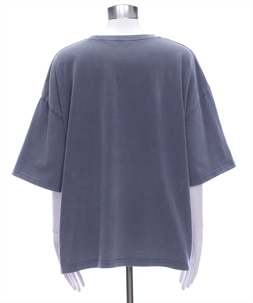 clear（クリア）の「オーバーサイズケミカル加工レトロプリントTシャツ [着回し力抜群 大人カジュアル]≪2025SS新作≫（Tシャツ/カットソー・レディース・ネイビー/チャコールグレー・F）」の8枚目の写真
