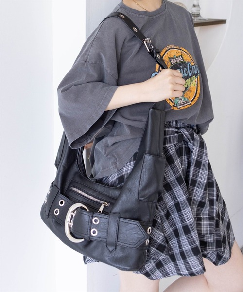 clear（クリア）の「オーバーサイズケミカル加工レトロプリントTシャツ [着回し力抜群 大人カジュアル]≪2025SS新作≫（Tシャツ/カットソー・レディース・ネイビー/チャコールグレー・F）」の14枚目の写真